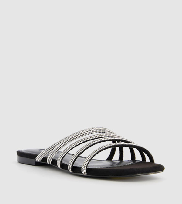 Dune London Dune London - Black Flat Sandals