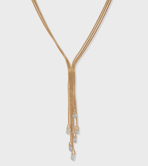 ناين وست  مجوهرات - ذهبي قلائد