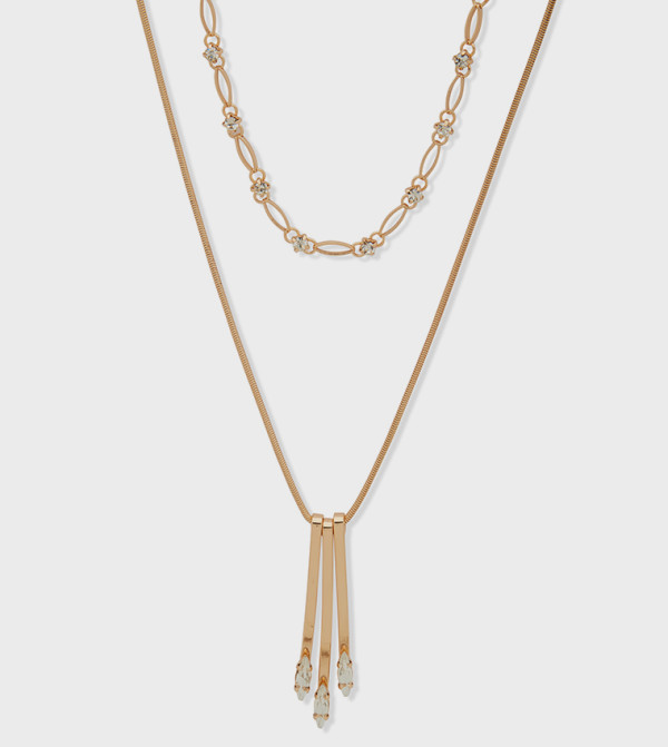 ناين وست  مجوهرات - ذهبي قلائد