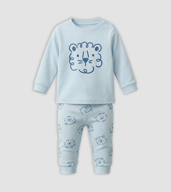 BABIES & MORE BABIES & MORE - Light Blue Top & Pyjama Sets