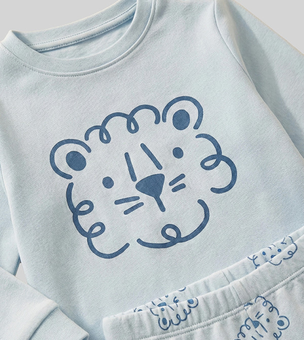 BABIES & MORE BABIES & MORE - Light Blue Top & Pyjama Sets