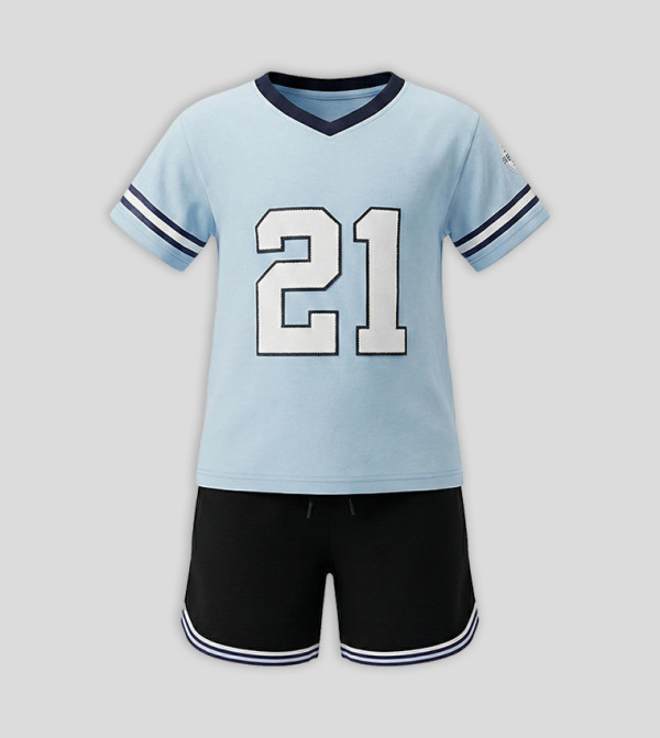 BABIES & MORE  Clothing - Blue Top & Shorts