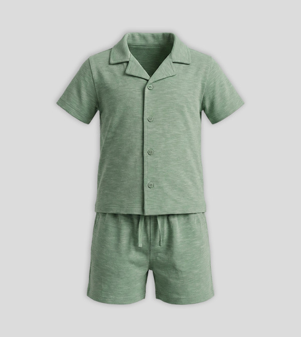 BABIES & MORE cool-kid-uniforms-k - Green Top & Shorts
