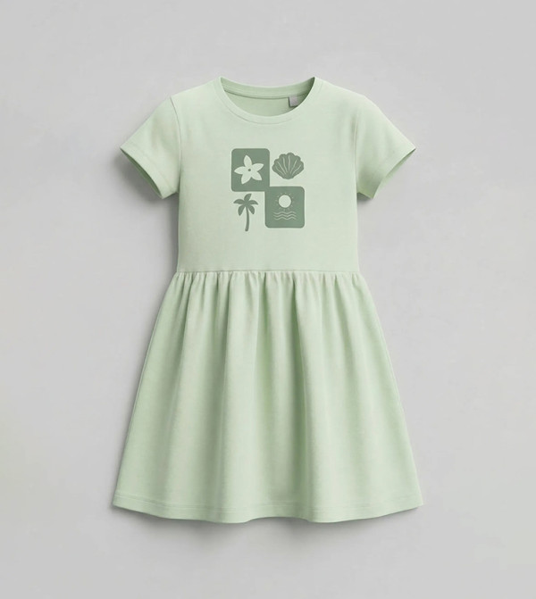 BABIES & MORE  caution-hottest-deals-om - Green Casual Dress