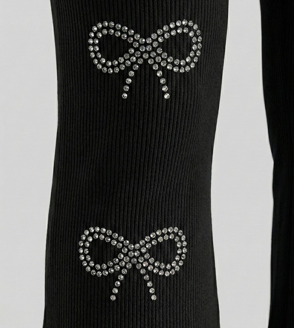 بيبيز آند مور  preppy-layers - أسود leggings