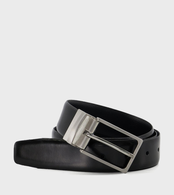 ديون لندن  أحزمة جلدية - أسود Leather Belts