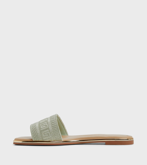 Aldo Flat Sandals - Mint Flat Sandals