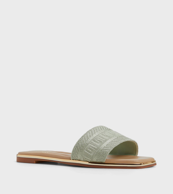 Aldo Flat Sandals - Mint Flat Sandals