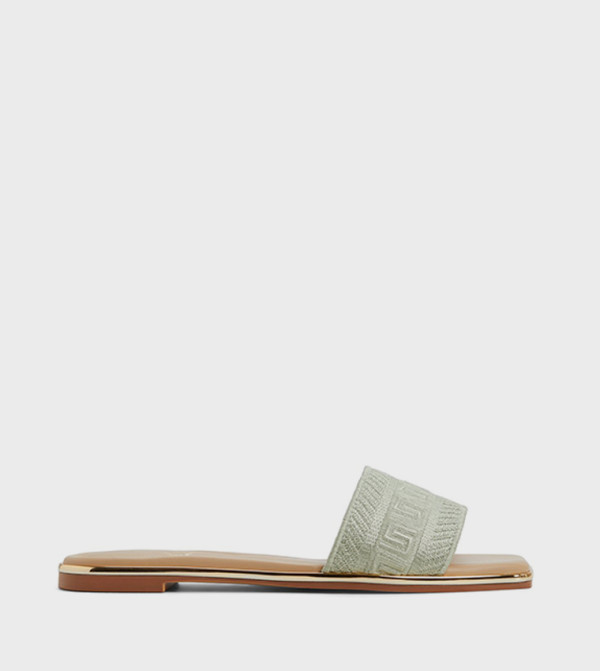 Aldo Flat Sandals - Mint Flat Sandals