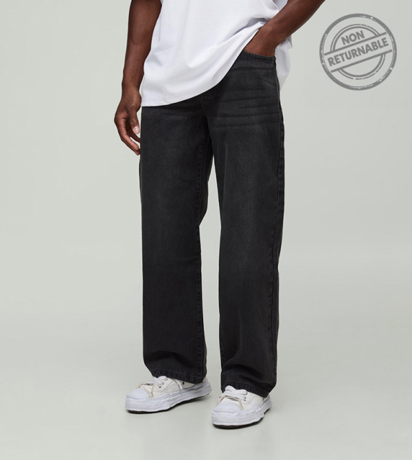 boohooMAN boohooMAN - Grey Relaxed Jeans