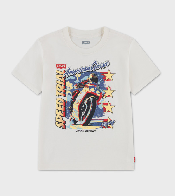 ليفايز  ملابس - أبيض تي شيرتات