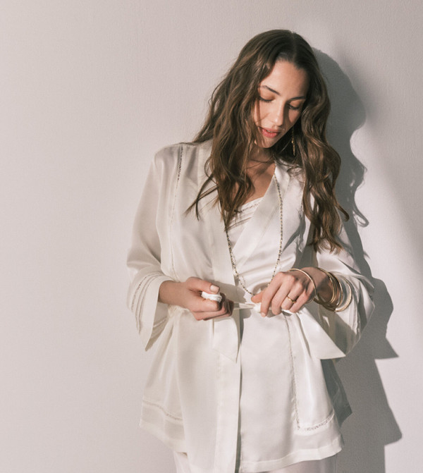 ويمينز سيكريت  ملابس نوم - أبيض Pyjama Set