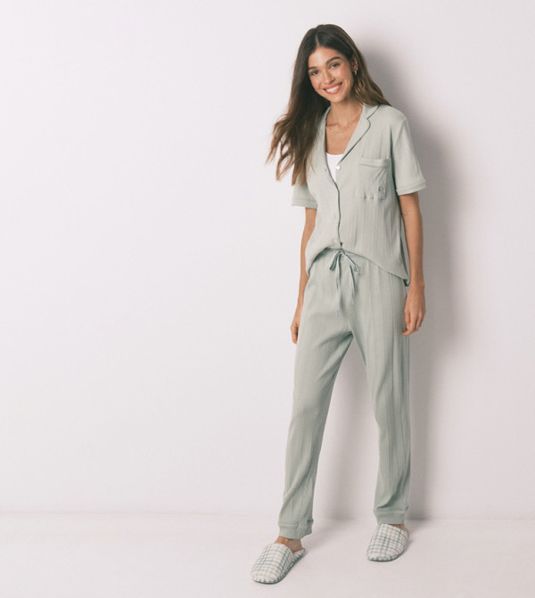 ويمينز سيكريت ويمينز سيكريت - أخضر Pyjama Set
