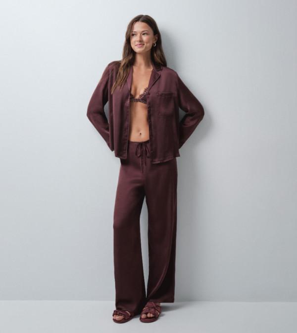 ويمينز سيكريت ويمينز سيكريت - بني  Pyjama Set