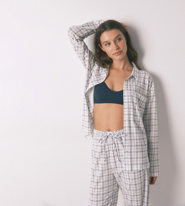 ويمينز سيكريت  ملابس نوم - أبيض Pyjama Set