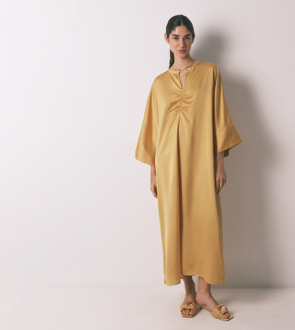 Women’secret  Night Dress & Gowns - Mustard Night Dress & Gowns