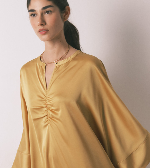 Women’secret  Night Dress & Gowns - Mustard Night Dress & Gowns