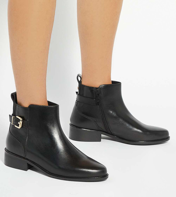 ديون لندن  أبوات - أسود Ankle length Boots