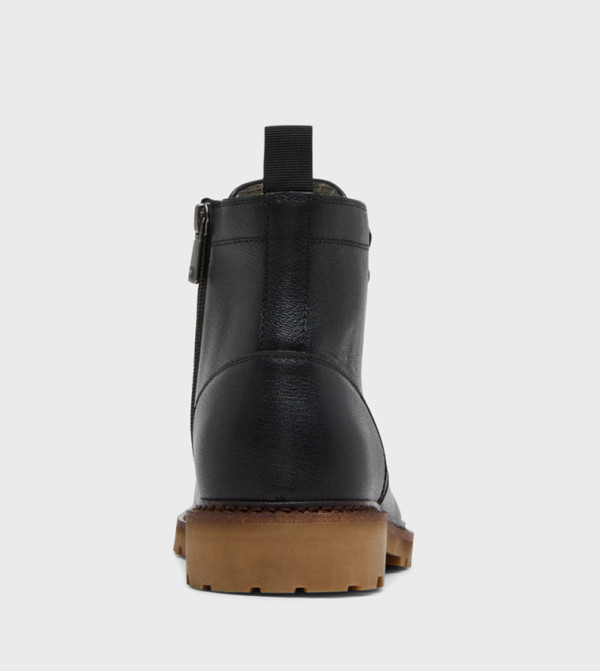 ستيف مادن  أبوات - أسود Lace up Boots