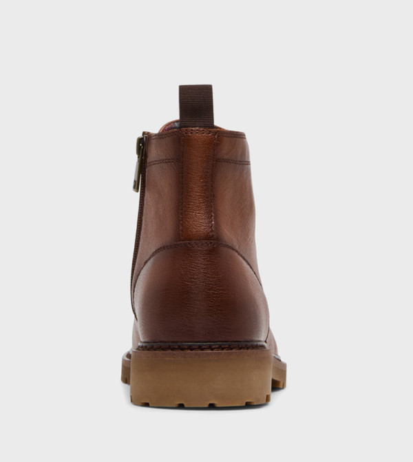 ستيف مادن  أبوات - حنطي Lace up Boots