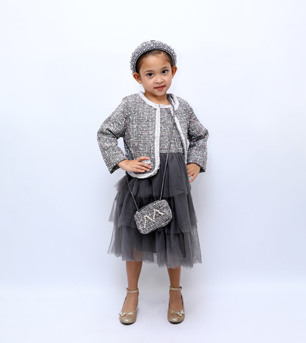 Ddaniela Dresses - Grey Party Dress