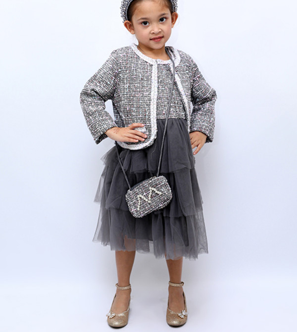 Ddaniela Dresses - Grey Party Dress