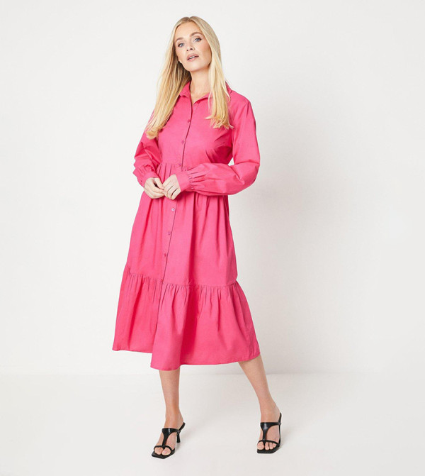 Debenhams - Outlet Debenhams - Outlet - Pink Shirt & T-Shirt Dresses