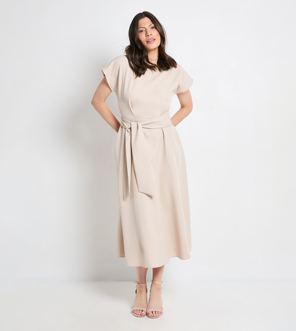 برينسيبالز  برينسيبالز - بيج Midi Dresses