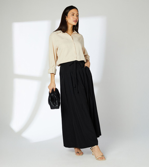 Principles Principles - Black Midi Skirts