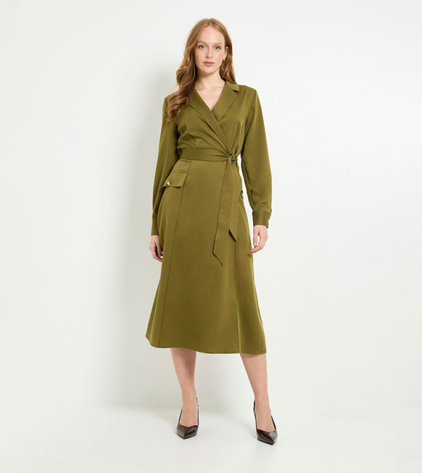 برينسيبالز  برينسيبالز - كاكي Midi Dresses