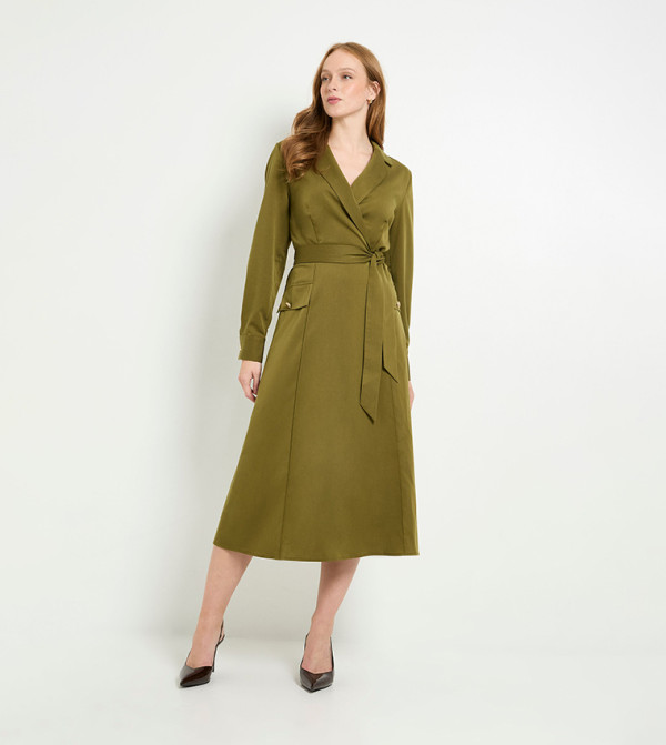 برينسيبالز  برينسيبالز - كاكي Midi Dresses