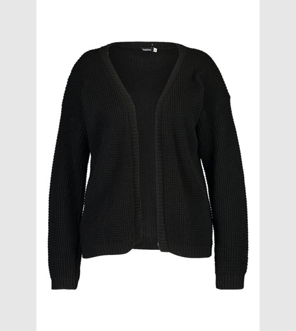 boohoo  Plus Size - Black Sweaters & Cardigans