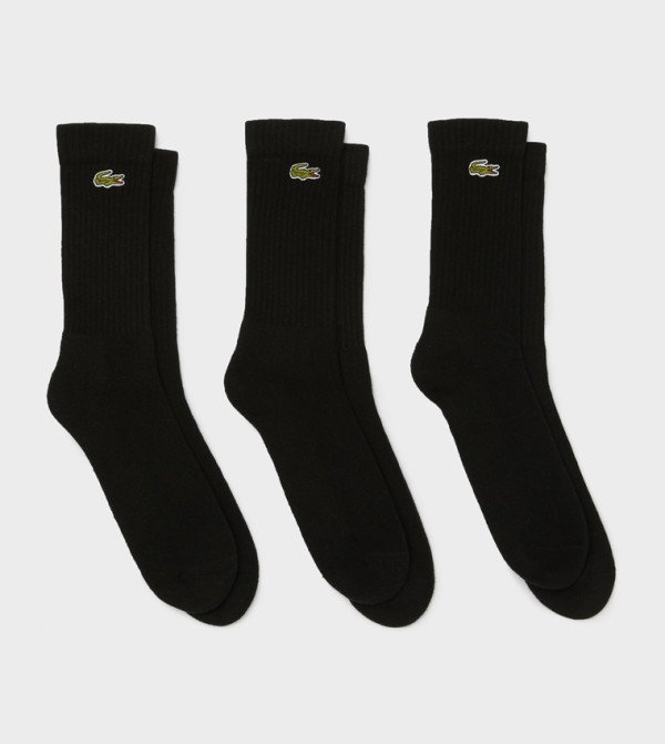 Lacoste Calf Length Socks - BLACK Calf Length Socks