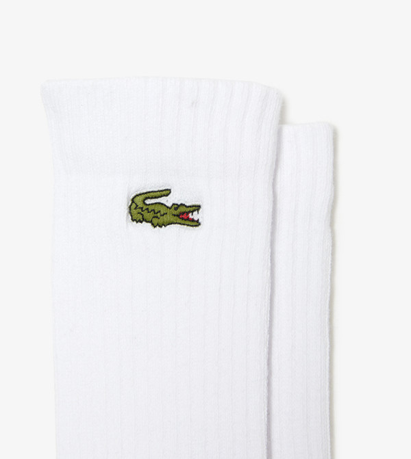 Lacoste Calf Length Socks - White Calf Length Socks