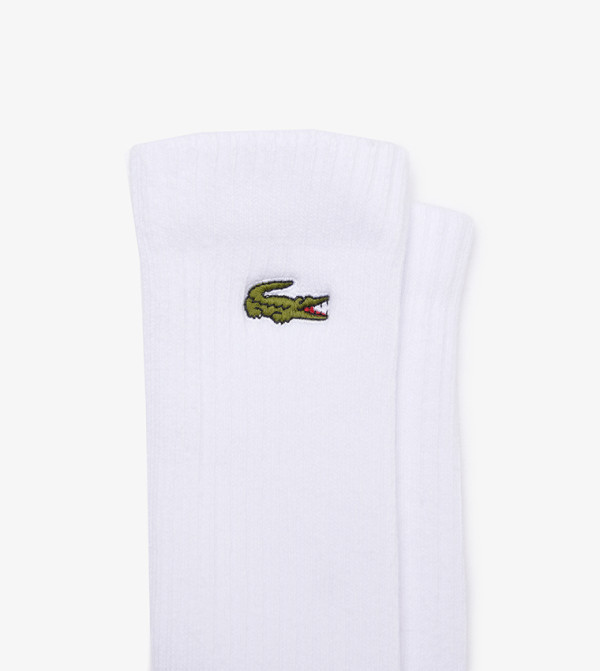 Lacoste Calf Length Socks - White Calf Length Socks