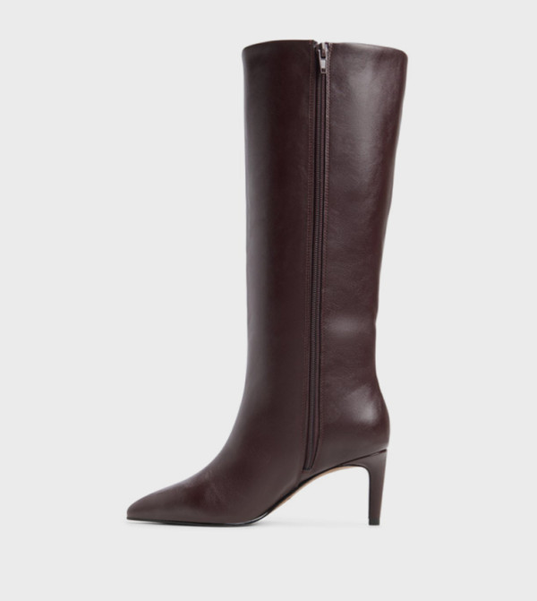 Call it Spring  Knee High Boots - Burgundy Knee length Boots
