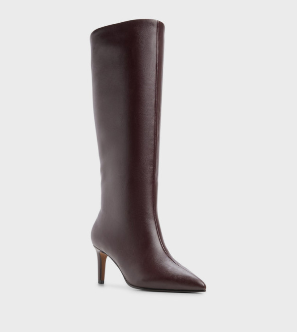 Call it Spring  Knee High Boots - Burgundy Knee length Boots