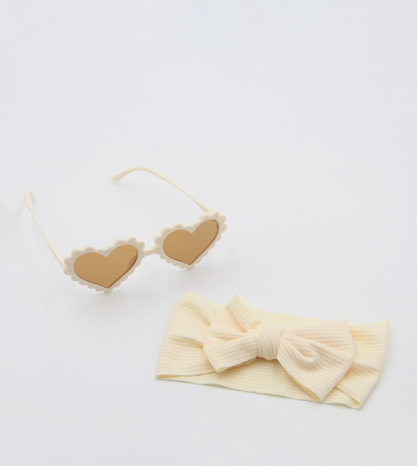 Ddaniela  Sunglasses - Beige Fashion Glasses