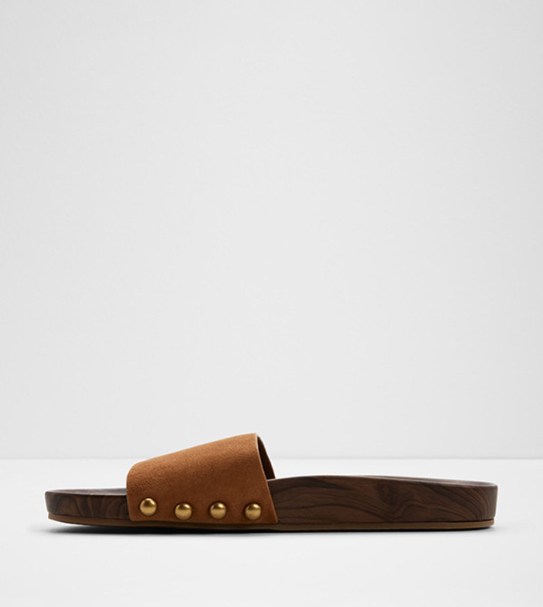 ألدو vacation-loading-w - بني Flat Sandals