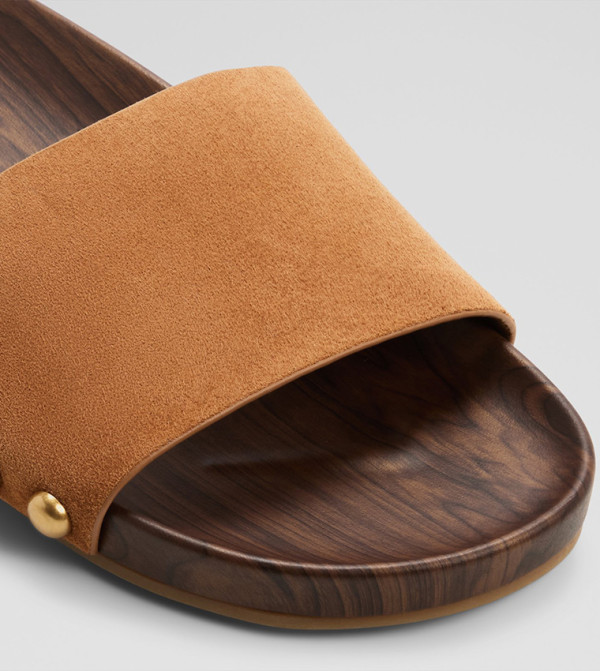 ألدو vacation-loading-w - بني Flat Sandals