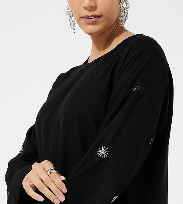 Rosette Abaya Rosette Abaya - Black Abayas