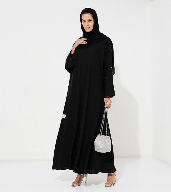 Rosette Abaya Rosette Abaya - Black Abayas