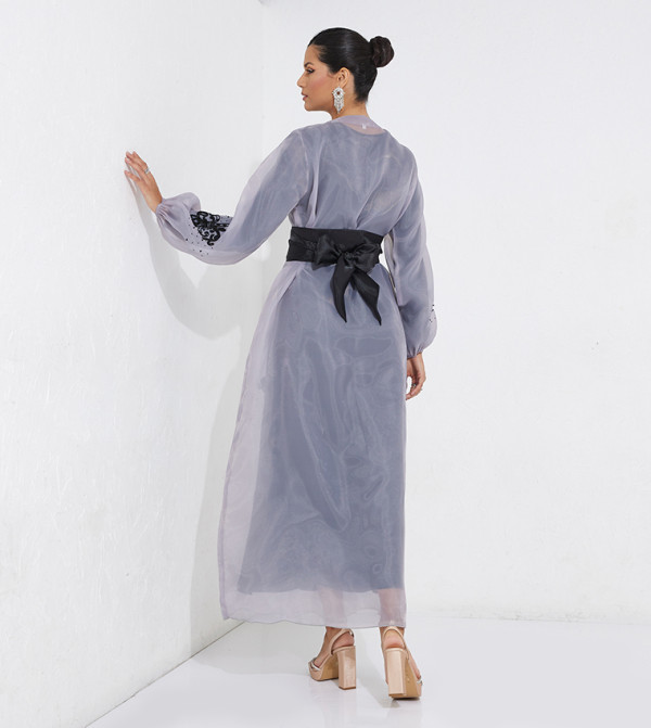 Rosette Abaya Rosette Abaya - Grey Abayas