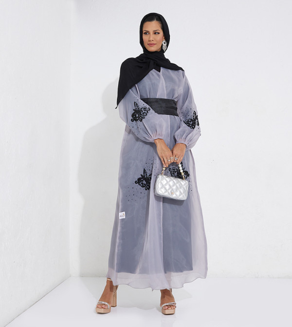 Rosette Abaya Rosette Abaya - Grey Abayas