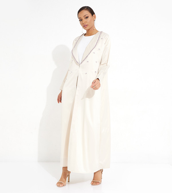 Rosette Abaya Rosette Abaya - Beige Abayas