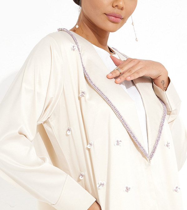 Rosette Abaya Rosette Abaya - Beige Abayas