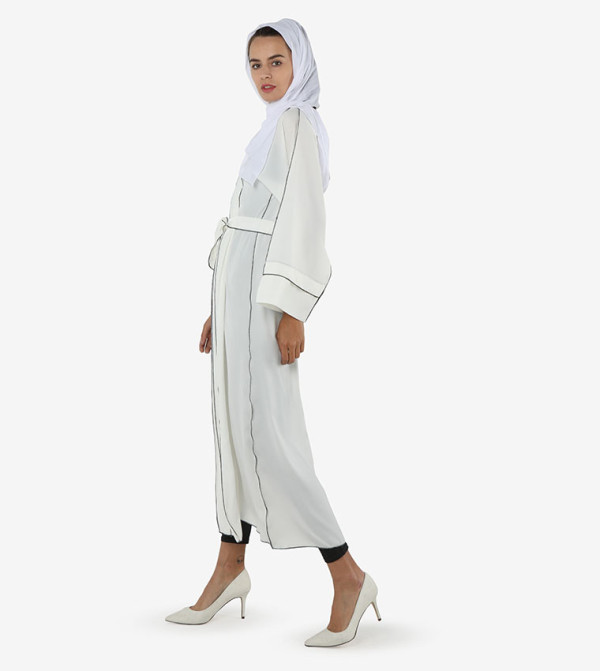 روزا عباية  - أبيض Abayas