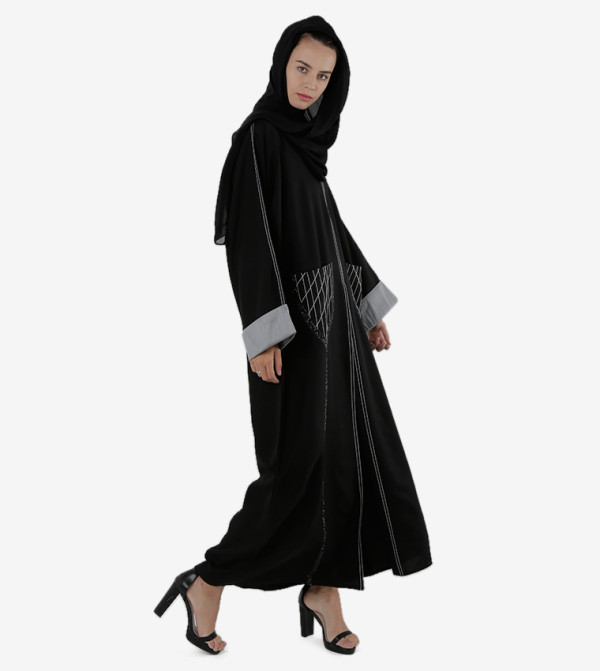 روزا عباية  ملابس عربية  - أسود Abayas