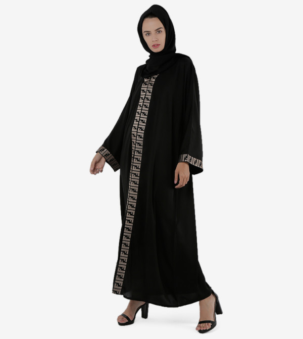 روزا عباية  - أسود Abayas