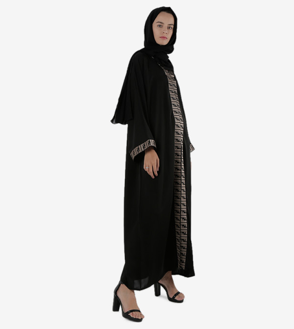 روزا عباية  - أسود Abayas